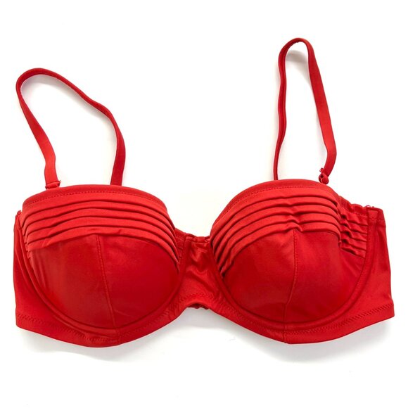 NWOT - J.Crew Red Underwire Bikini | Size 34D & Size M - Picture 3 of 10